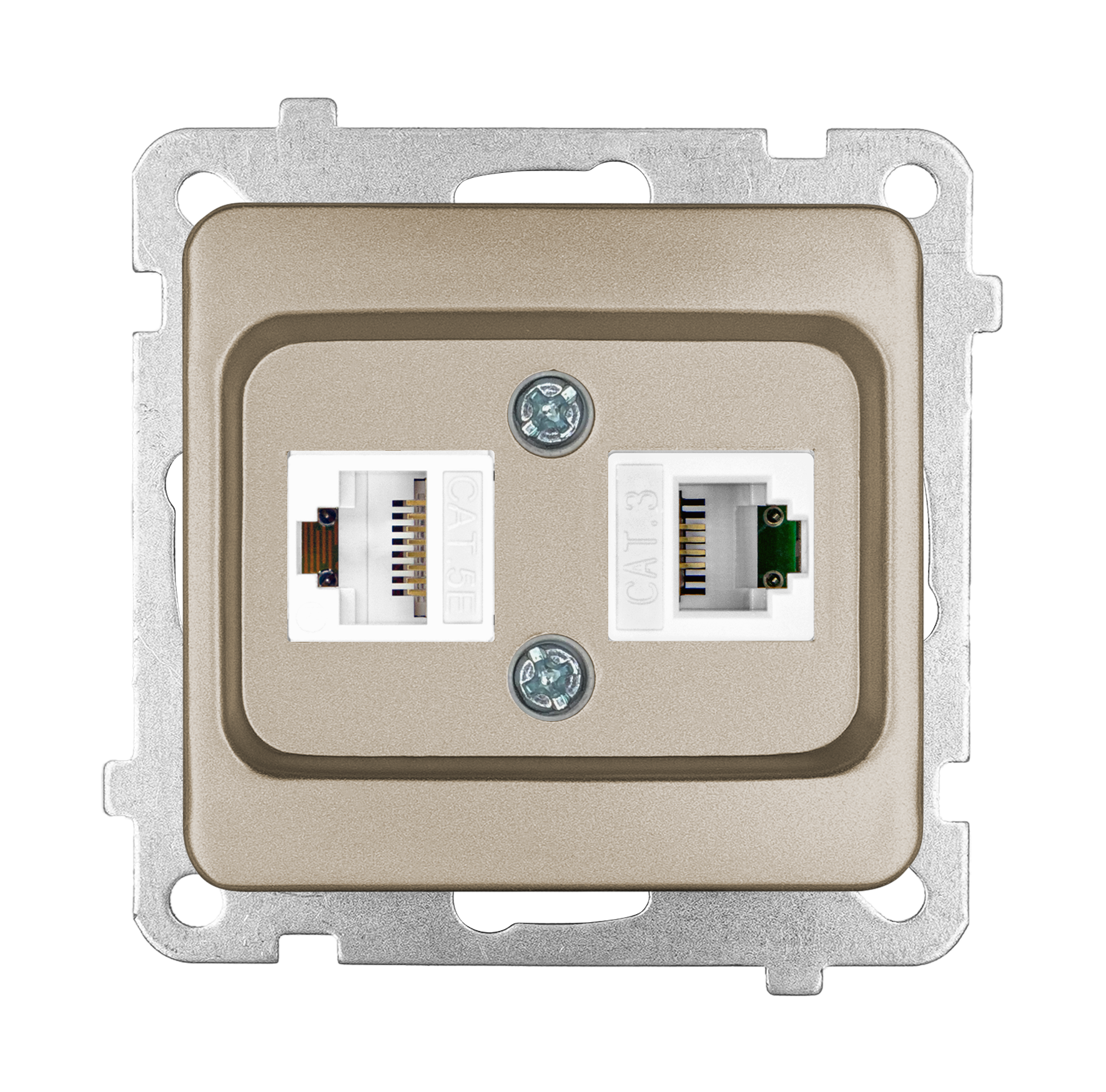 Data+Numeris Priz (Cat 5 + Cat 3) ADET