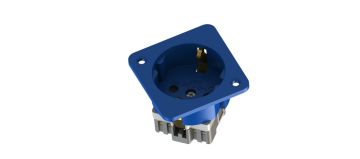 1x16 A Makina Ve Pano Priz 45° (Mavi) KOLİ