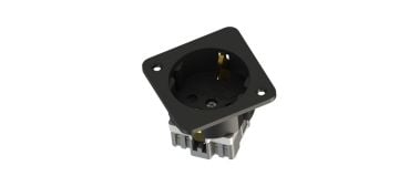 1x16 A Makina Ve Pano Priz 45° (Siyah) KUTU
