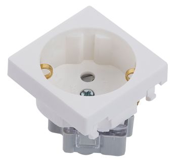 45x45 mm Şebeke Priz (45°) (Beyaz) ADET