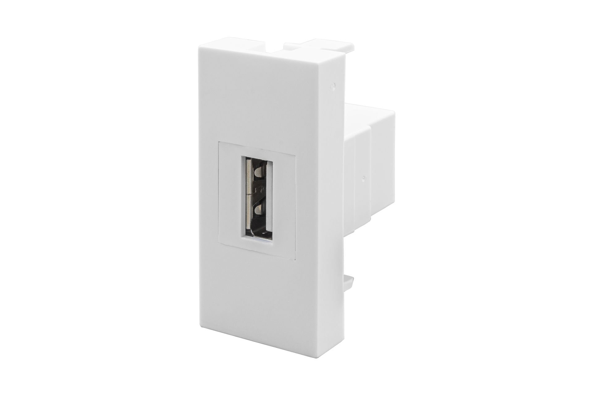 45x22,5 mm USB Dişi Giriş Çıkışlı (Beyaz) KUTU
