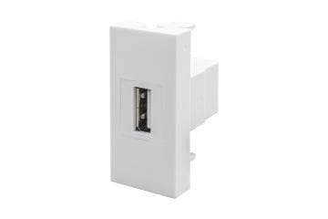 45x22,5 mm USB Dişi Giriş Çıkışlı (Beyaz) KUTU