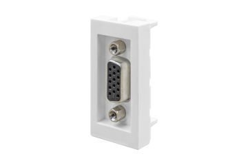 45x22,5 mm VGA Dişi Giriş Çıkışlı (Beyaz) KOLİ