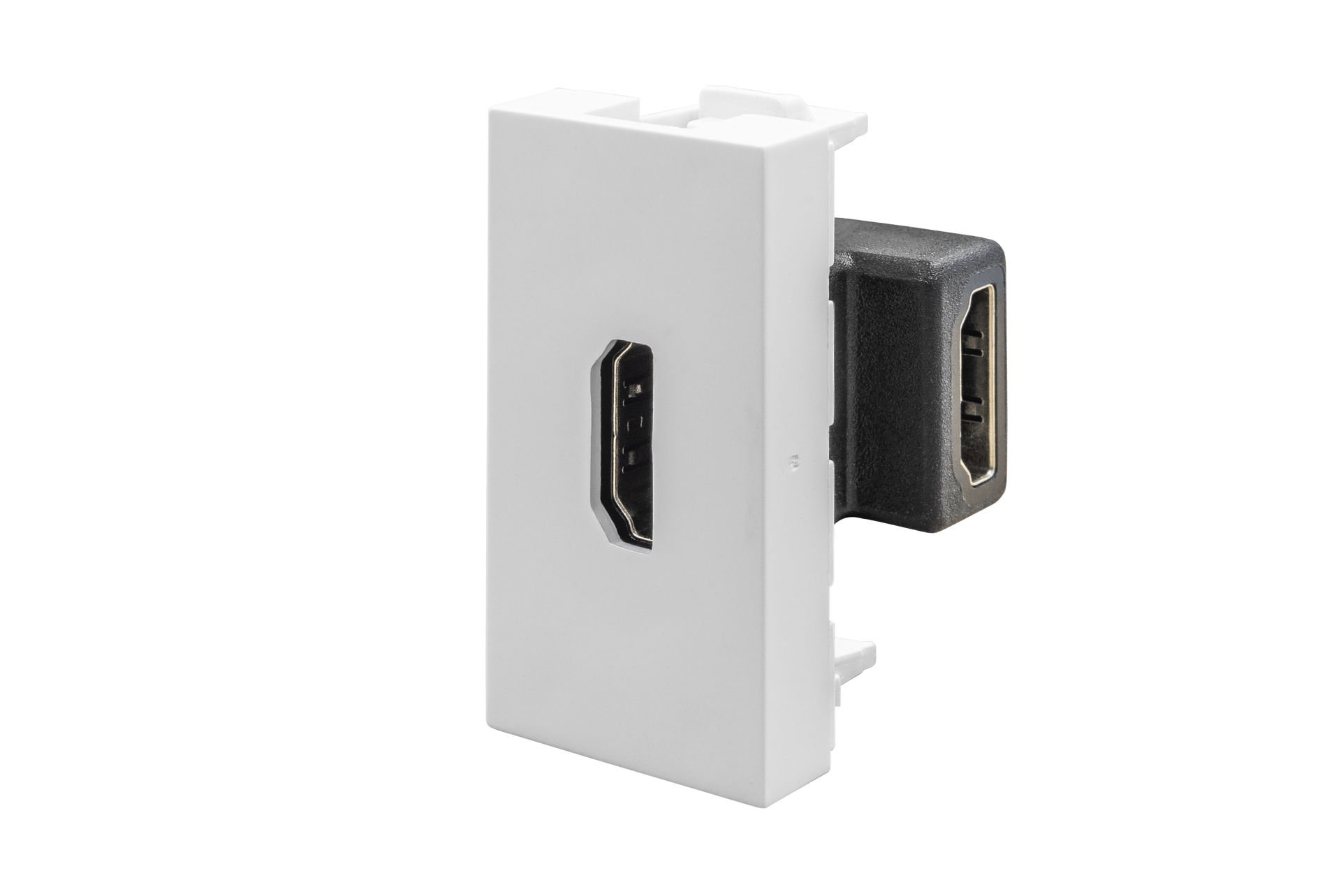 45x22,5 mm HDMI Dişi Giriş Çıkışlı L Tipi (Beyaz) ADET