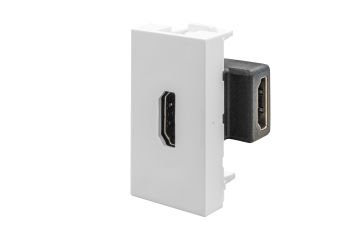 45x22,5 mm HDMI Dişi Giriş Çıkışlı L Tipi (Beyaz) KUTU