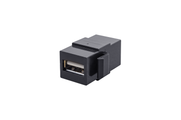 USB Konnektör Dişi Giriş Çıkışlı (Siyah)
