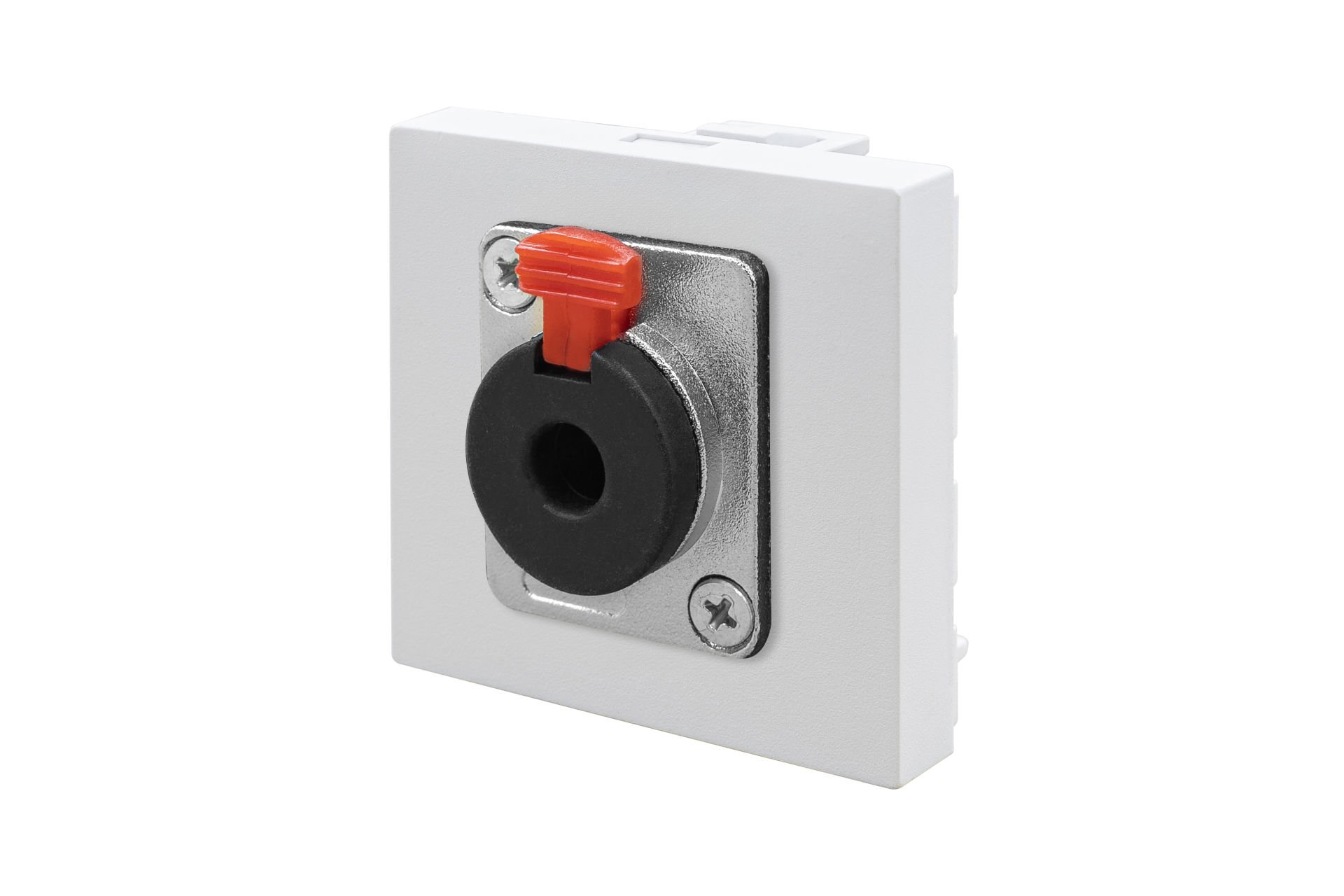 45x45 mm Stereo Jack (6,3 mm) (Beyaz) KOLİ