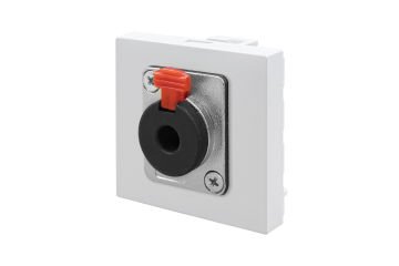 45x45 mm Stereo Jack (6,3 mm) (Beyaz) KOLİ