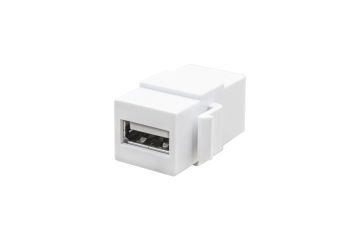 USB Konnektör Dişi Giriş Çıkışlı (Beyaz) ADET
