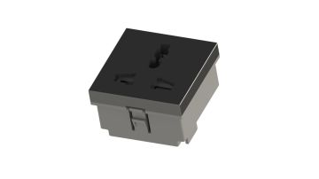 45x45 mm Universal Priz (Siyah) ADET