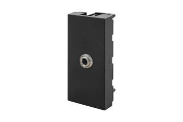 45x22,5 mm Stereo Jack (3,5 mm) (Siyah) KOLİ
