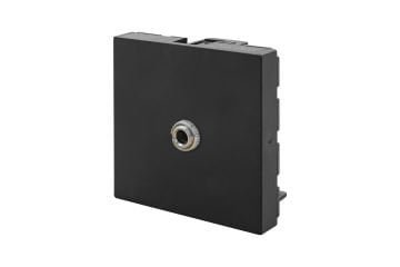 45x45 mm Stereo Jack (3,5 mm) (Siyah) KOLİ