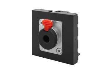45x45 mm Stereo Jack (6,3 mm) (Siyah) ADET