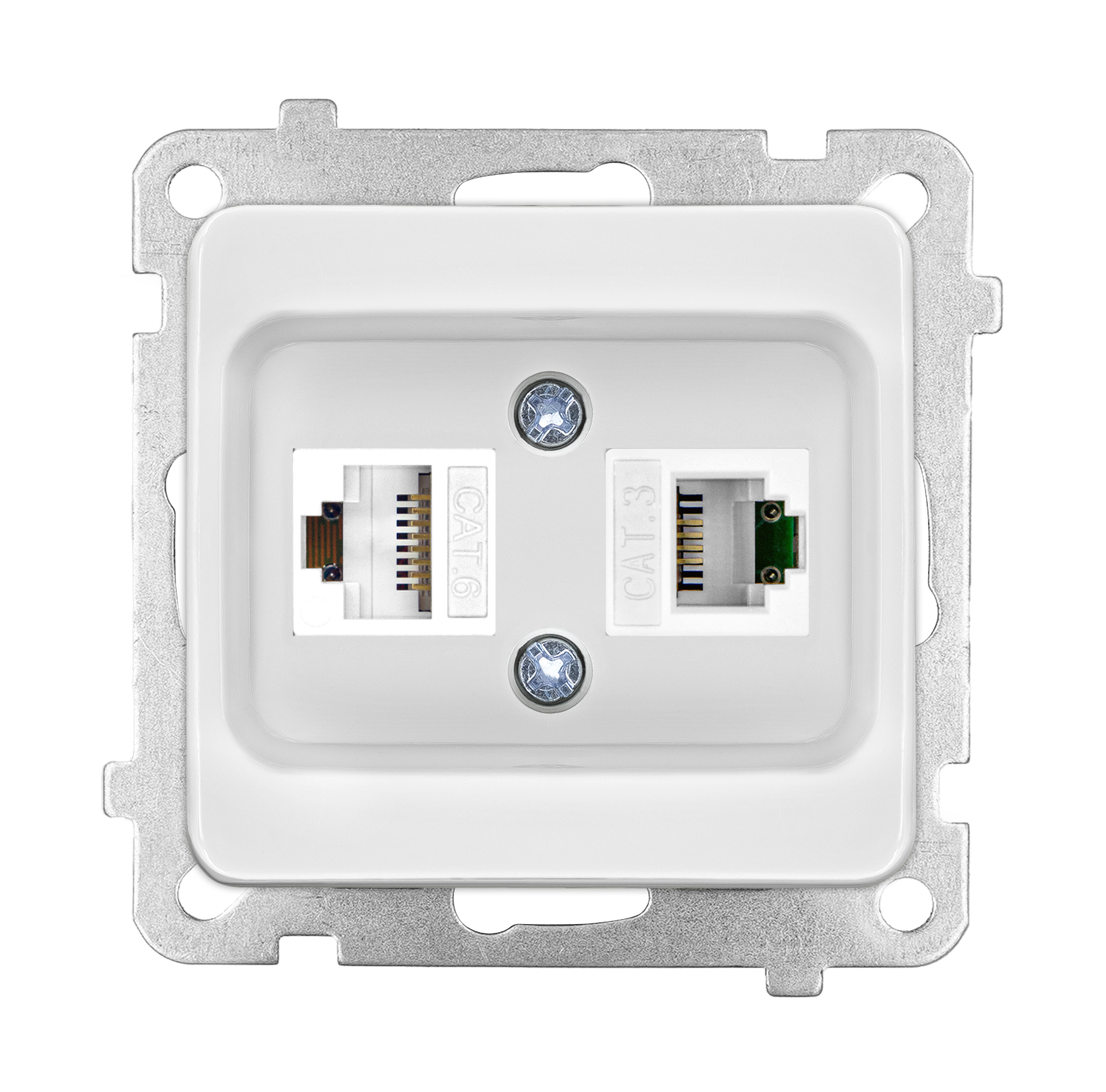 Data + Numeris Priz (Cat 6 + Cat 3)