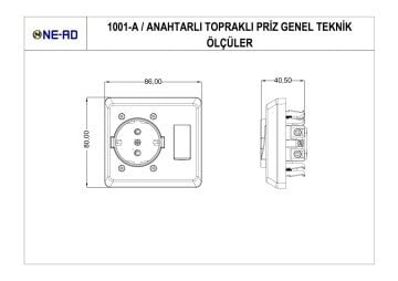 Anahtarlı Topraklı Priz