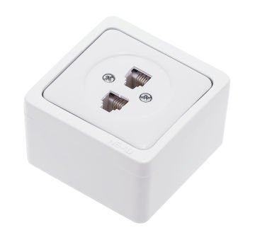 İkili Numeris Telefon Prizi (RJ11 + RJ11) KOLİ