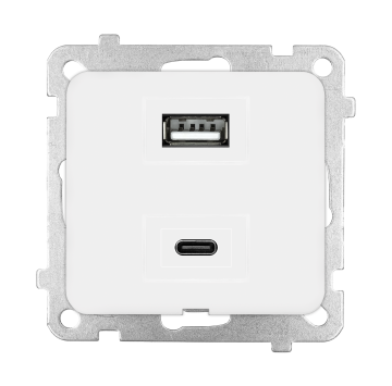 İkili USB Şarj Prizi (Type-C + Type-A) KUTU