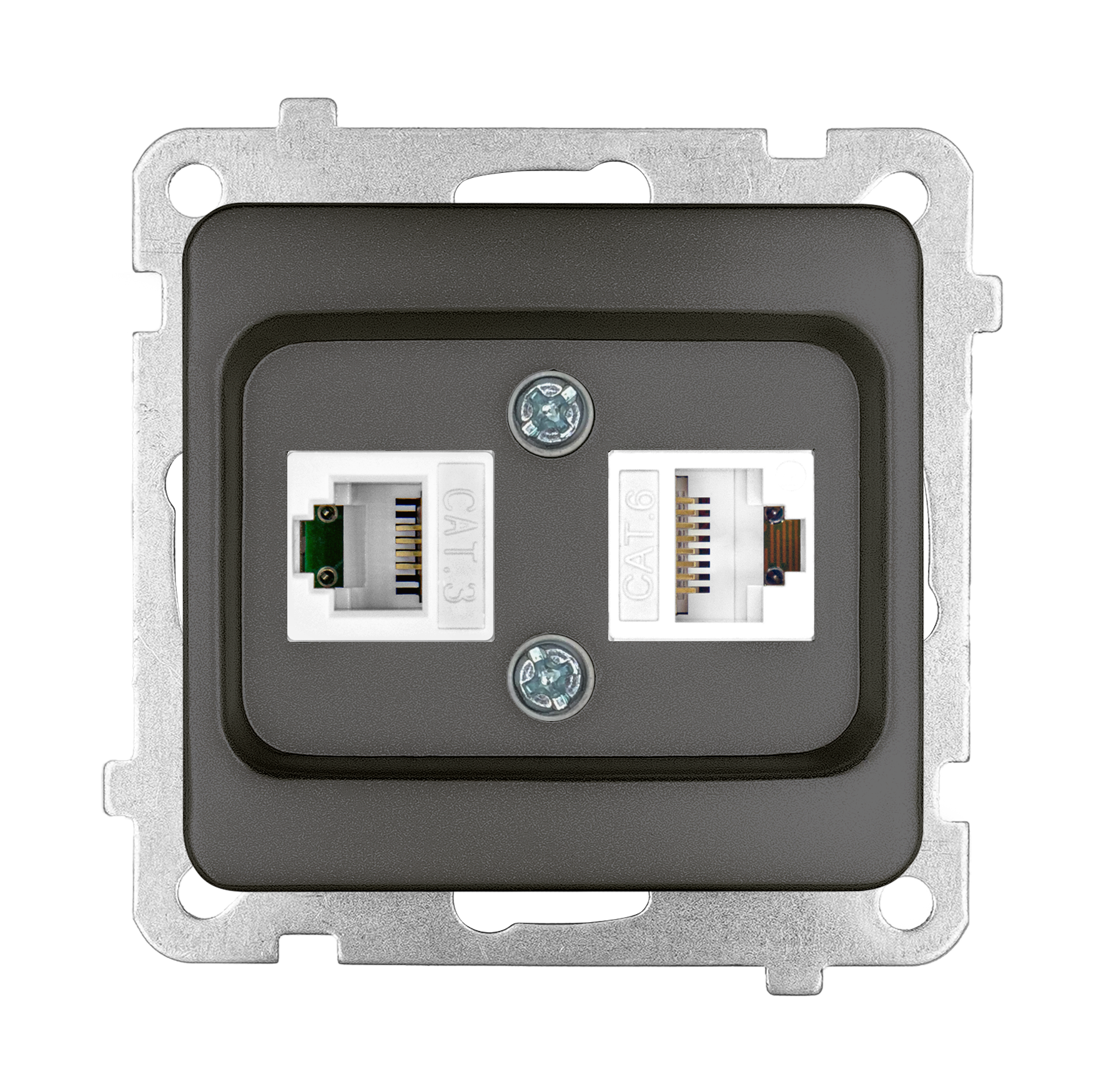 Data + Numeris Priz (Cat 6 + Cat 3)