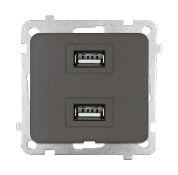 İkili USB Şarj Prizi (Type-A + Type-A) KOLİ